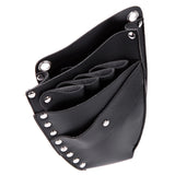 PU Leather Barber Scissor Bag ,Hairdressing Holster Pouch Rivet Clips Bag with Waist Shoulder Belt - Champion Scissors