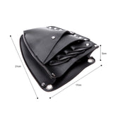 PU Leather Barber Scissor Bag ,Hairdressing Holster Pouch Rivet Clips Bag with Waist Shoulder Belt - Champion Scissors