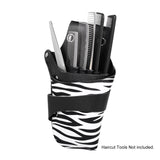 PU Leather Scissor Holster Barber Scissors Pouch Holder bag with Rivet Clips Waist Shoulder Belt - Champion Scissors