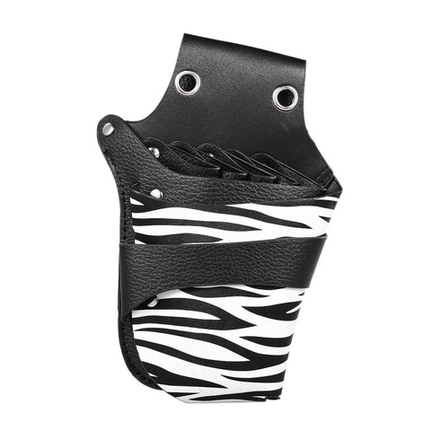 PU Leather Scissor Holster Barber Scissors Pouch Holder bag with Rivet Clips Waist Shoulder Belt - Champion Scissors