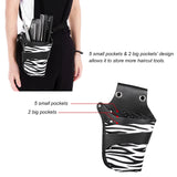PU Leather Scissor Holster Barber Scissors Pouch Holder bag with Rivet Clips Waist Shoulder Belt - Champion Scissors