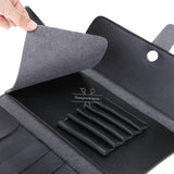 PU Leather Hair Scissor Bag Toolkit Case Pouch Black Hair Styling Tool Champion Scissors - Champion Scissors