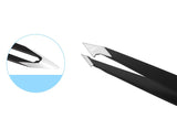 Eyebrow Tweezers Stainless Steel Hair Removal Slanted Tip Women Makeup Tools - Champion Scissors