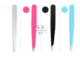 Eyebrow Tweezers Stainless Steel Hair Removal Slanted Tip Women Makeup Tools - Champion Scissors